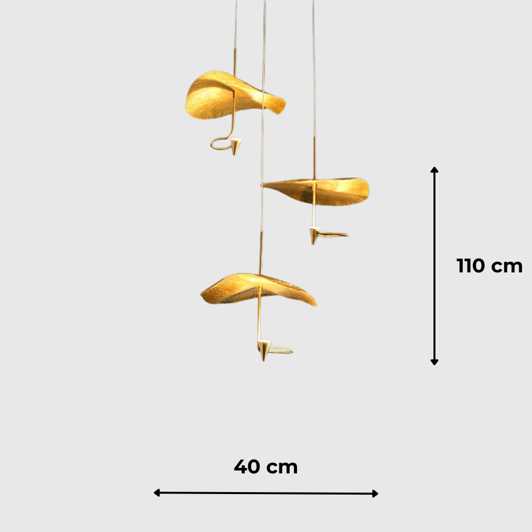 Adjustable Copper Flower LED Ceiling Light