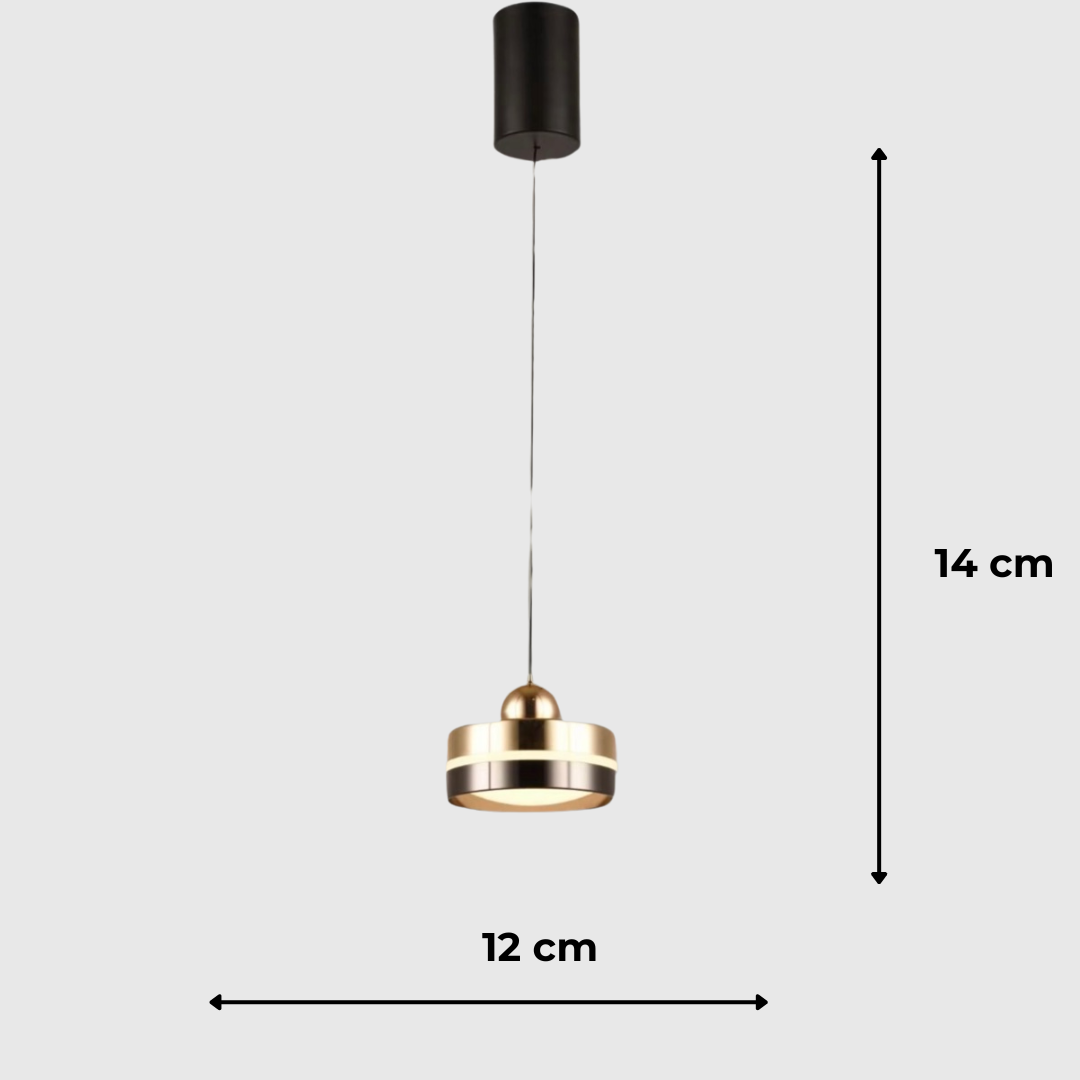 Modern Gold Black 24W LED Pendant