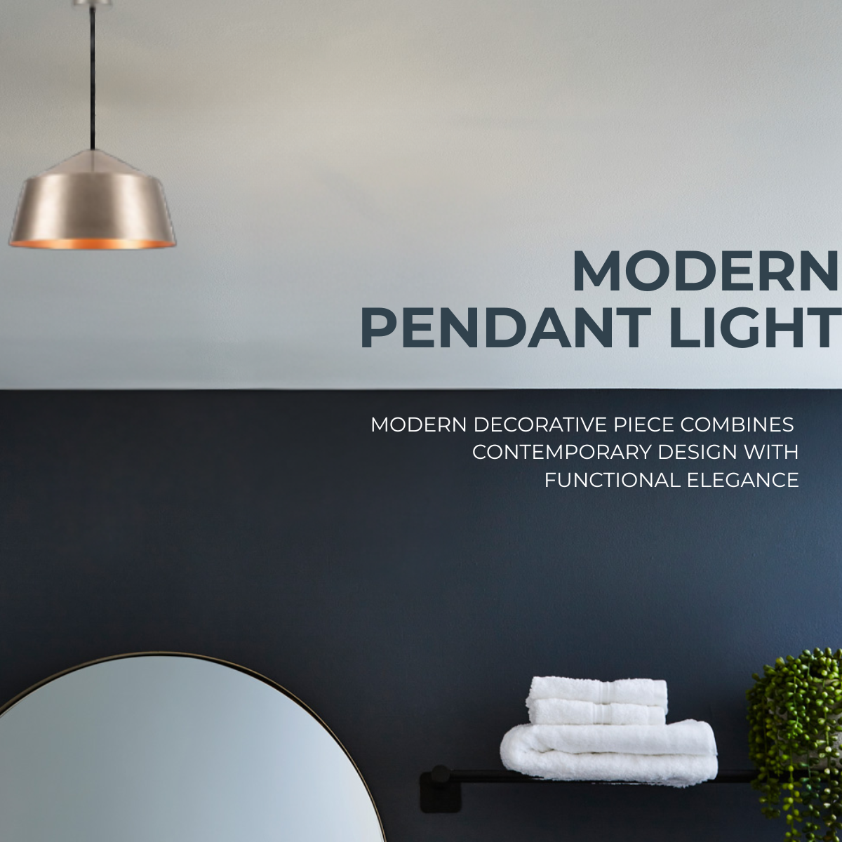 Modern Cone-Shaped Pendant Light