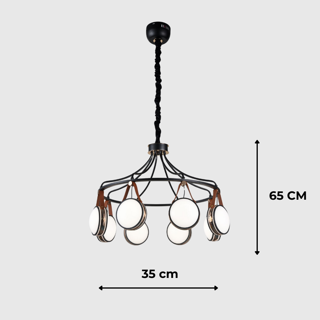 Modern Leather Style Adjustable LED Ceiling Light