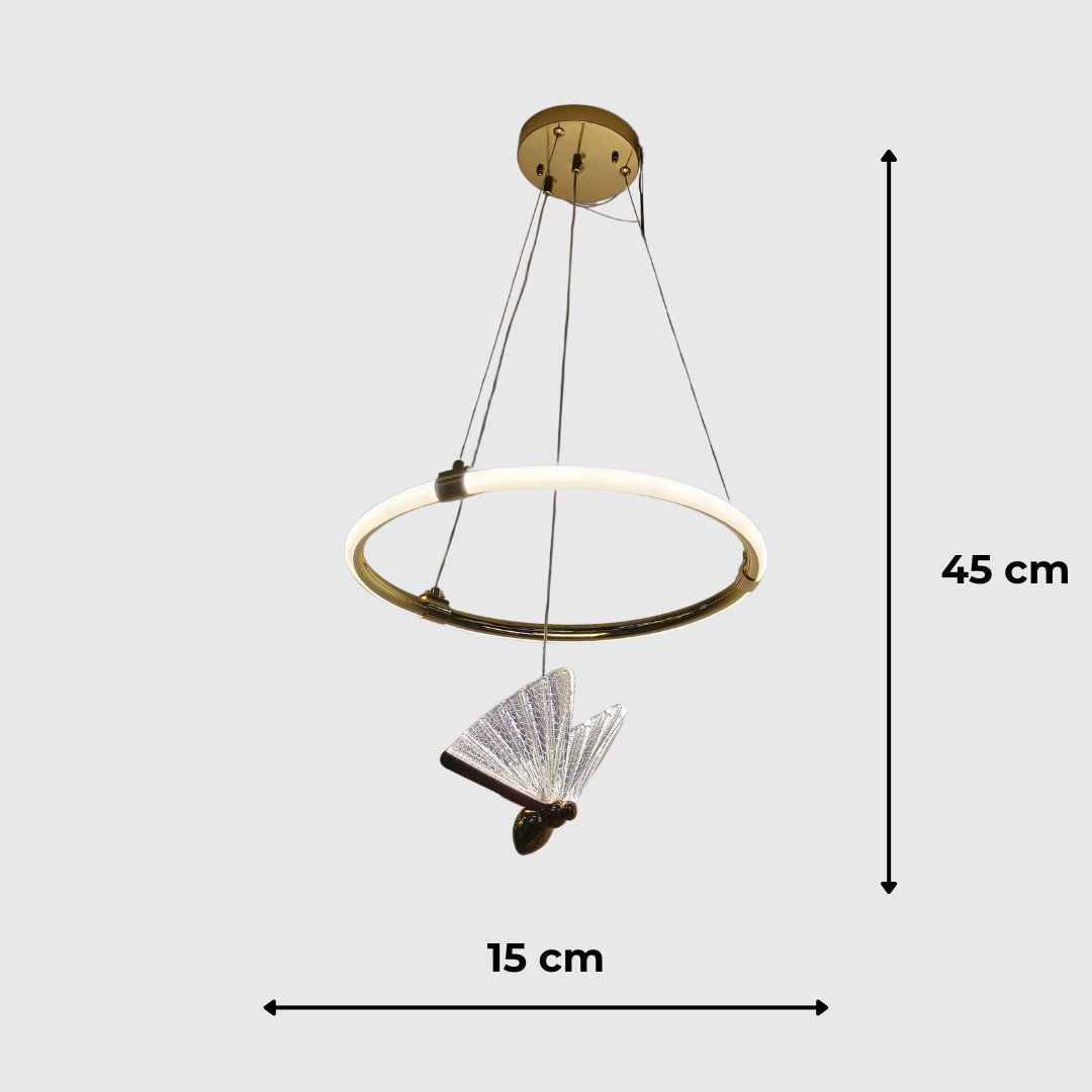 Elegant Ring Butterfly LED Ceiling Chandelier