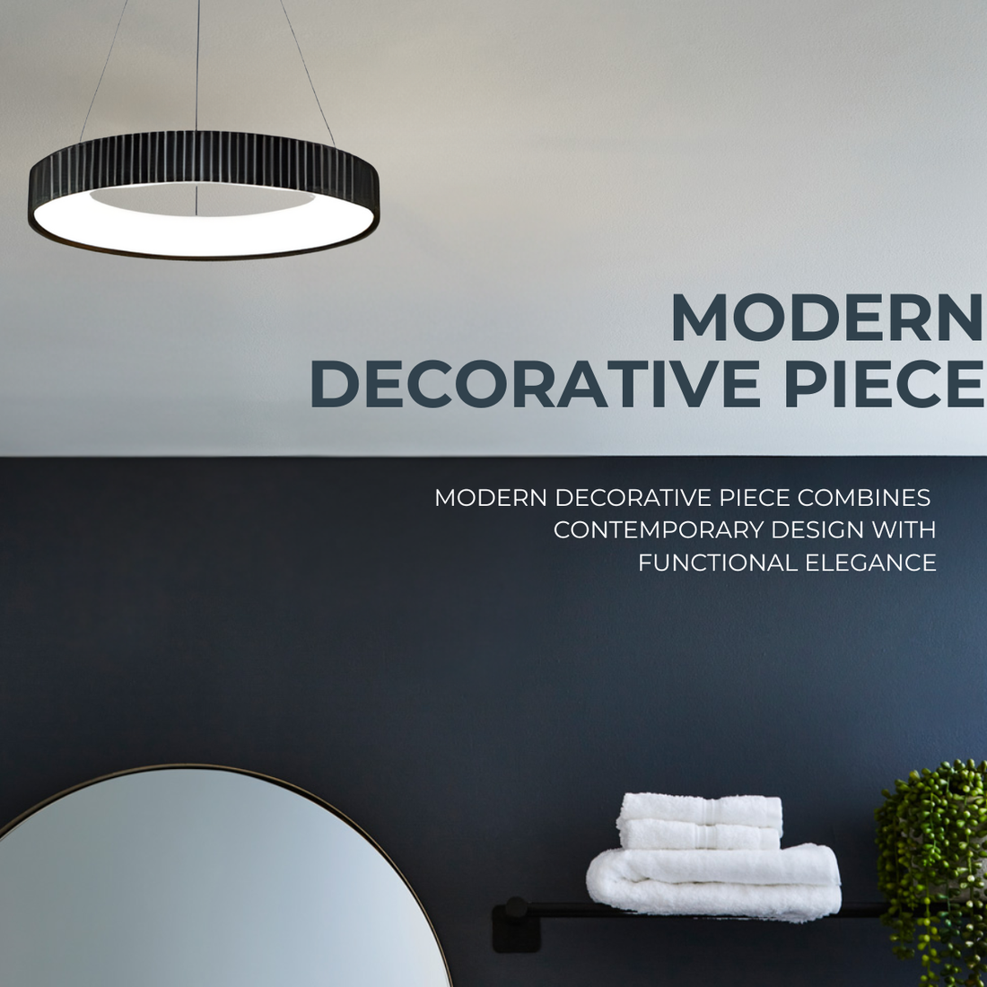 Modern LED Ring Pendant Light – Contemporary Ceiling Hanging Lamp