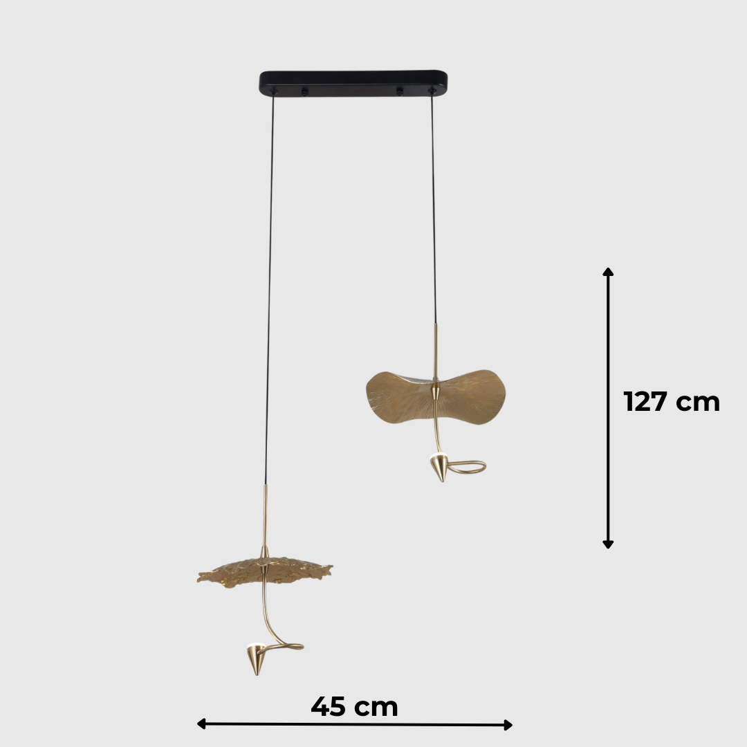 Copper Flower Double 4W LED Pendant