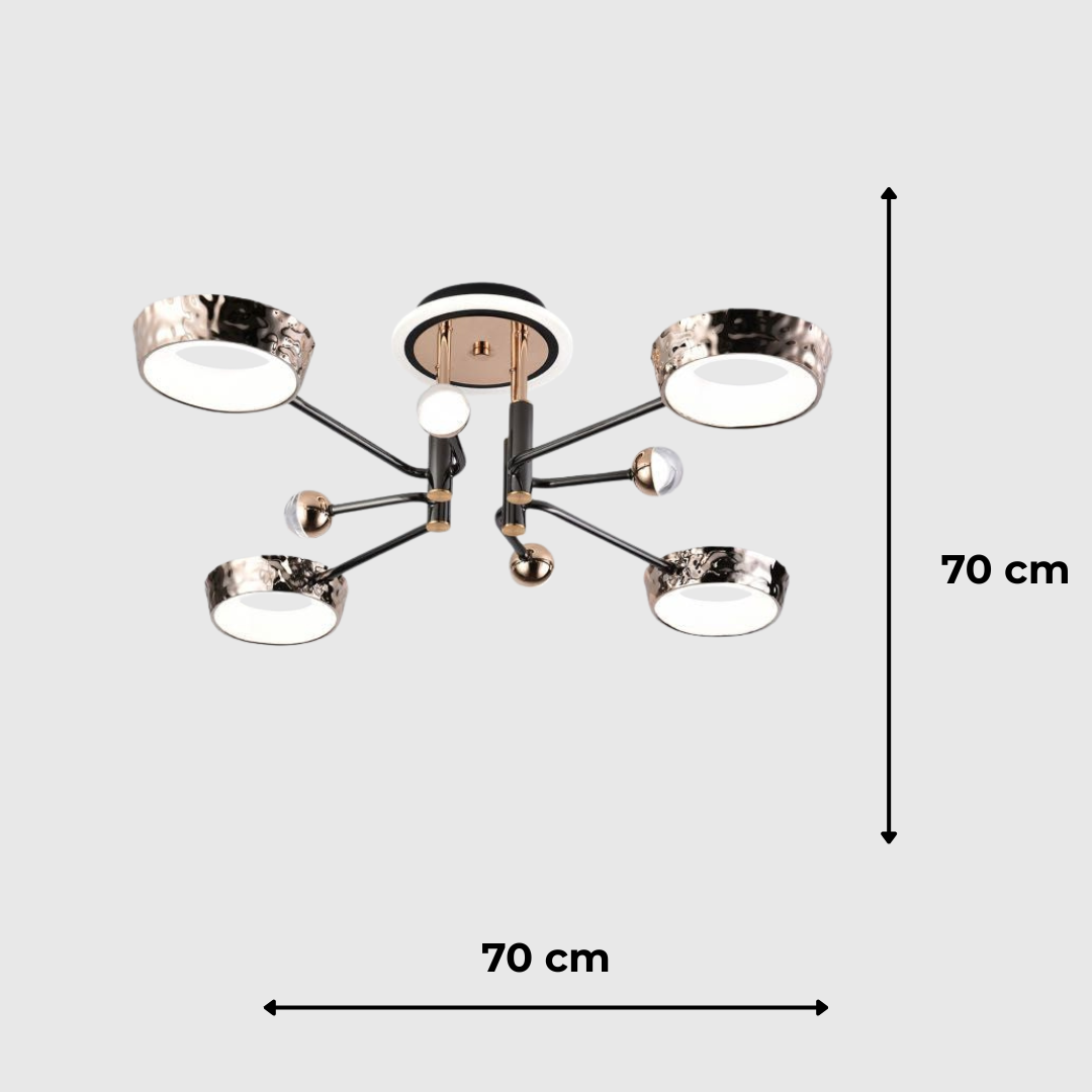 Modern Gold LED Chandelier Ceiling Light