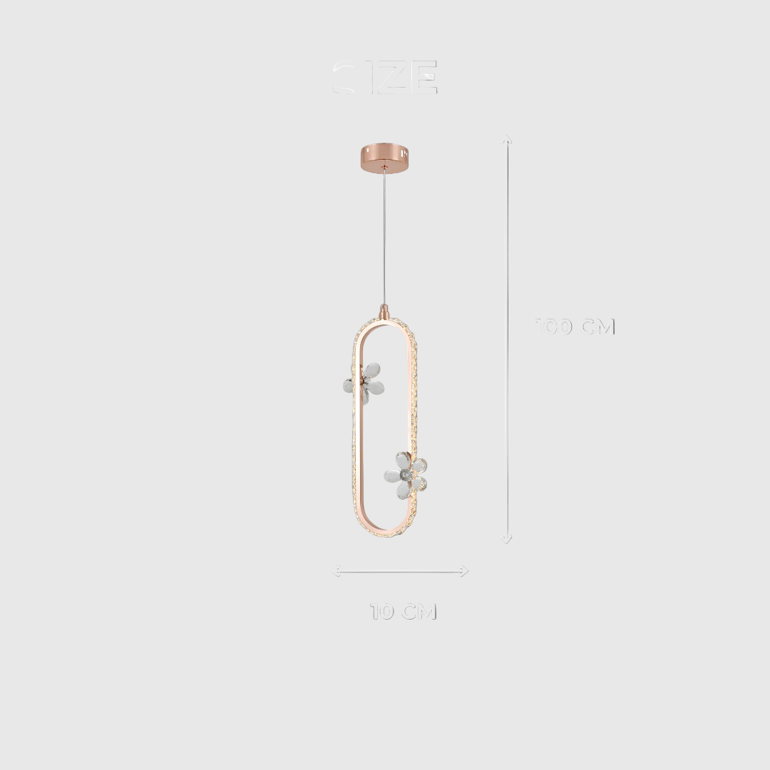 Luxury Crystal LED Single Pendant Light