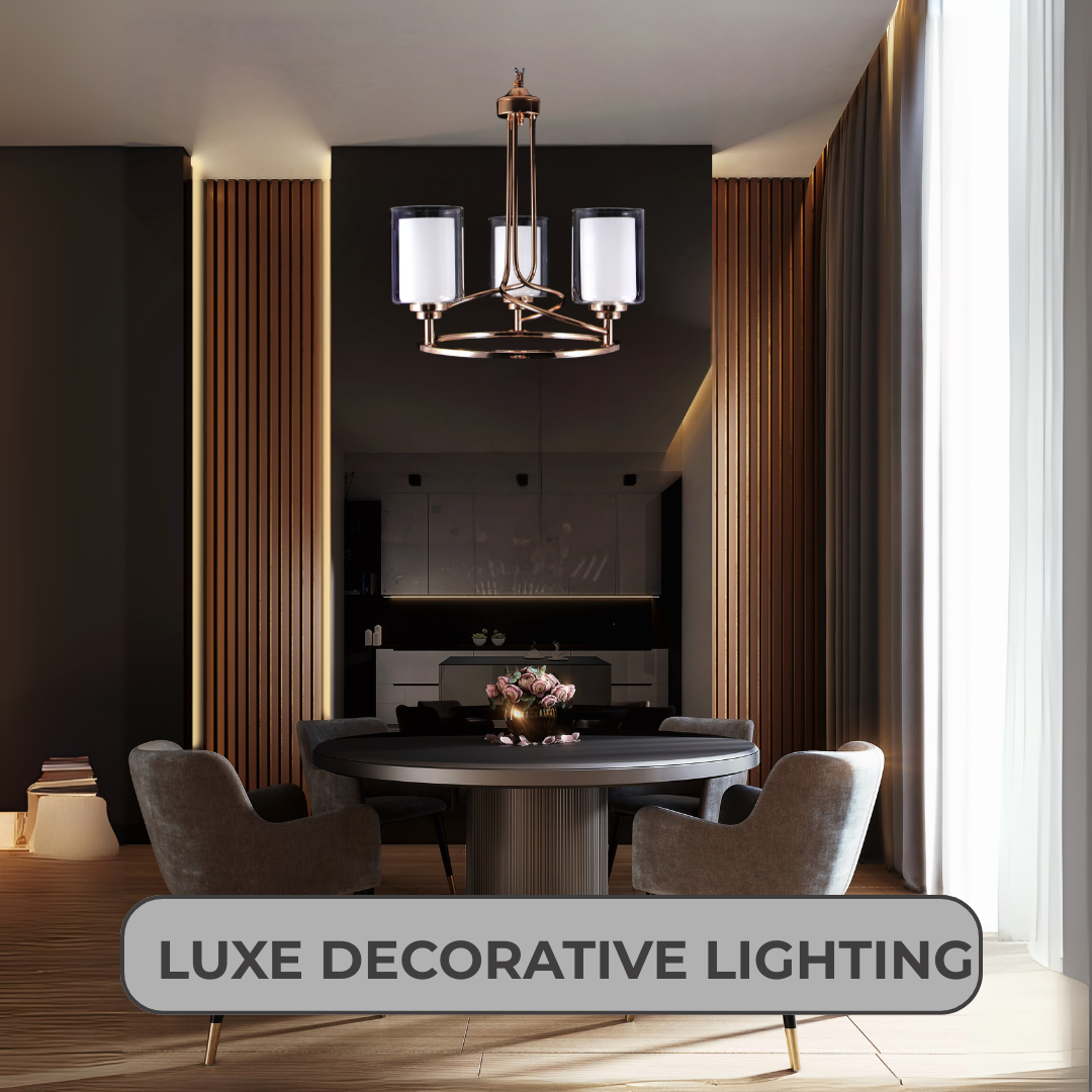 Modern Metal and Glass Chandelier