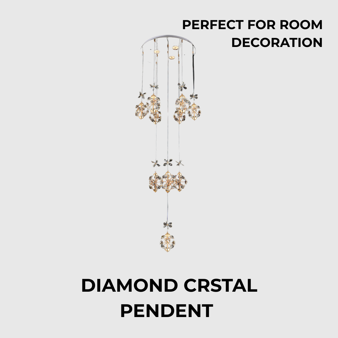 Luxury Diamond Crystal LED Ceiling Chandelier