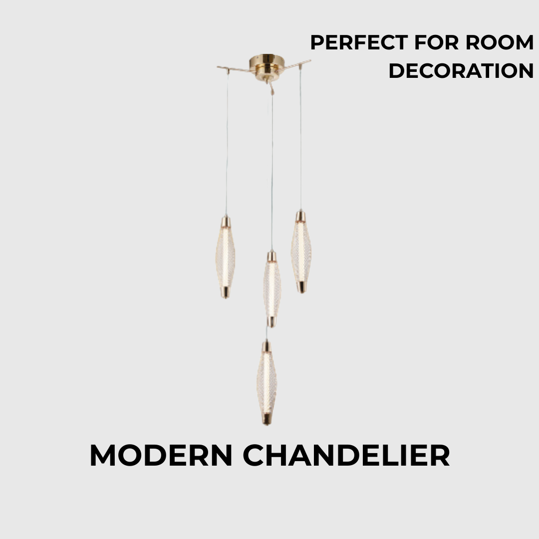 Golden Luxury Modern LED Chandelier
