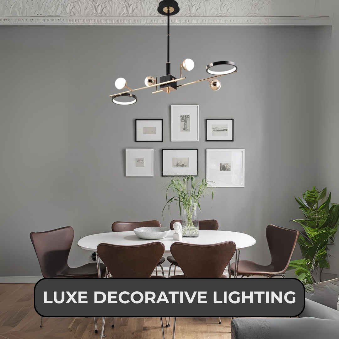 Modern Golden Linear Chandelier