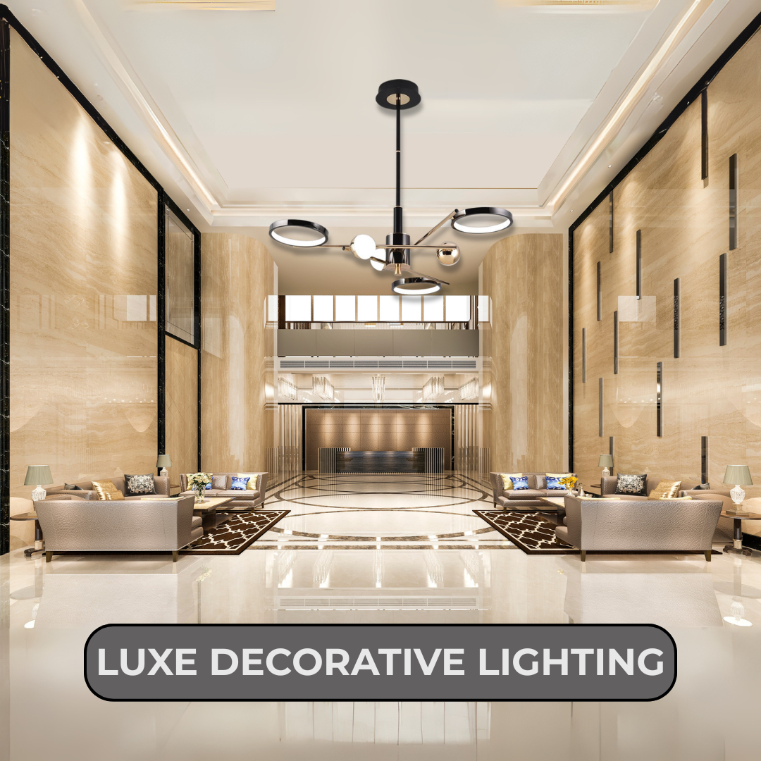 Modern Golden Linear Ceiling Chandelier