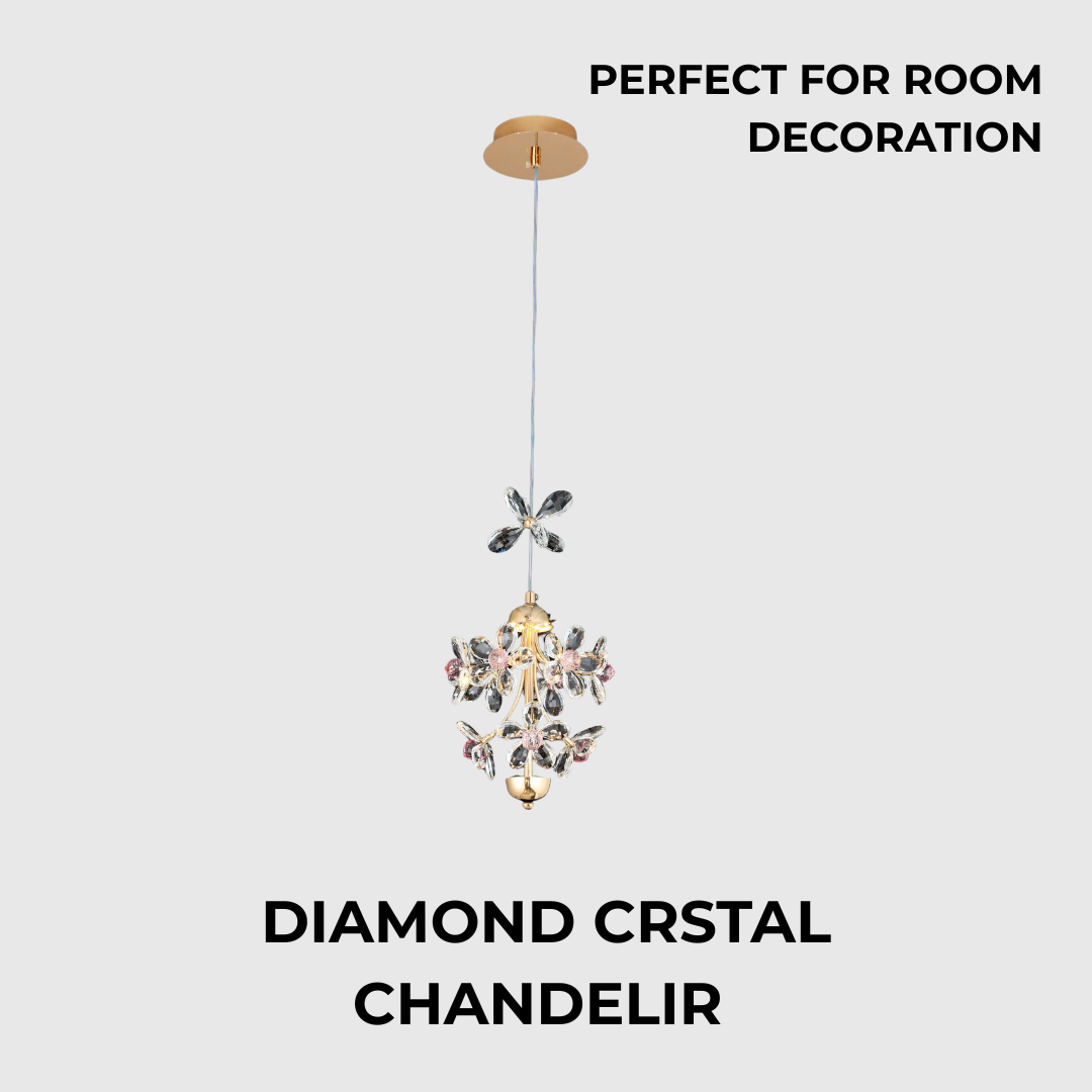 Luxury Flower Crystal LED Pendant Light