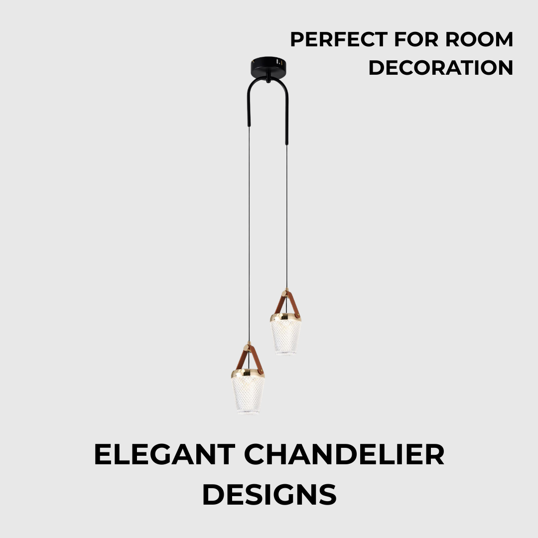 Elegant Modern LED Double Pendant Light