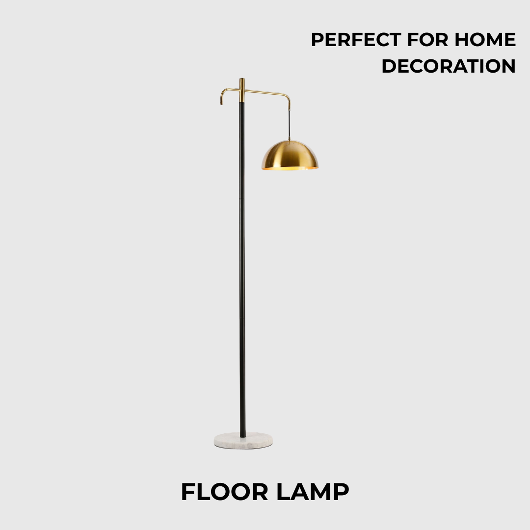 Elegant Copper Standing Light for Living Room