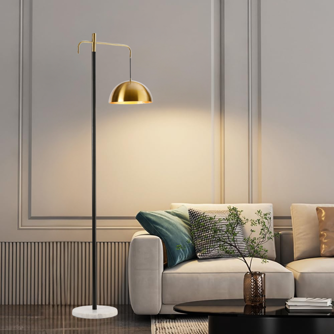 Elegant Copper Standing Light for Living Room