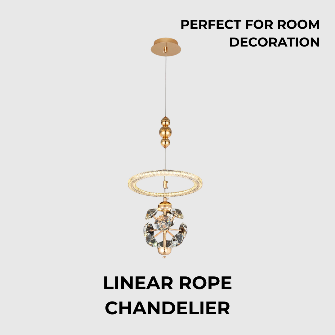 Modern Diamond Crystal Adjustable LED Pendant