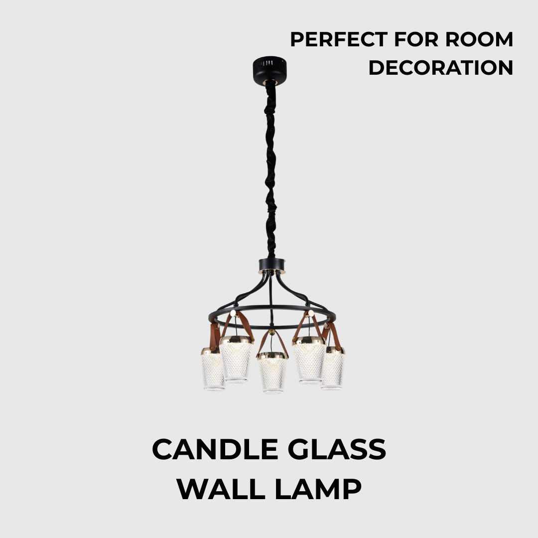 Elegant Modern LED Iron Acrylic Chandelier