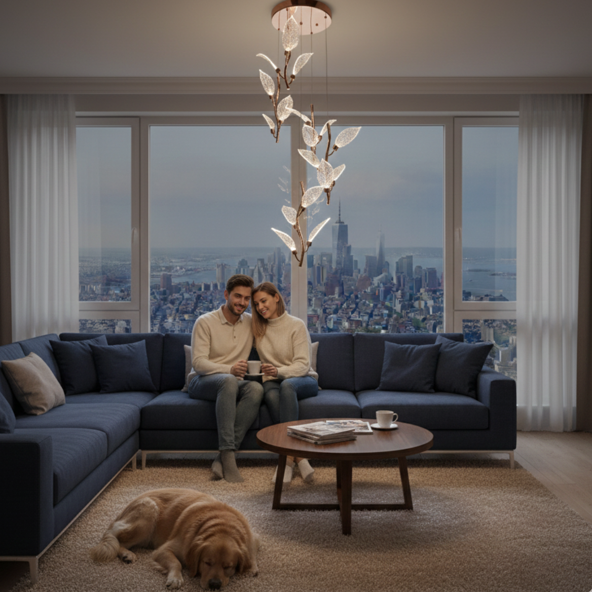 Acrylic & Iron Decorative Piece with FR Gold Base