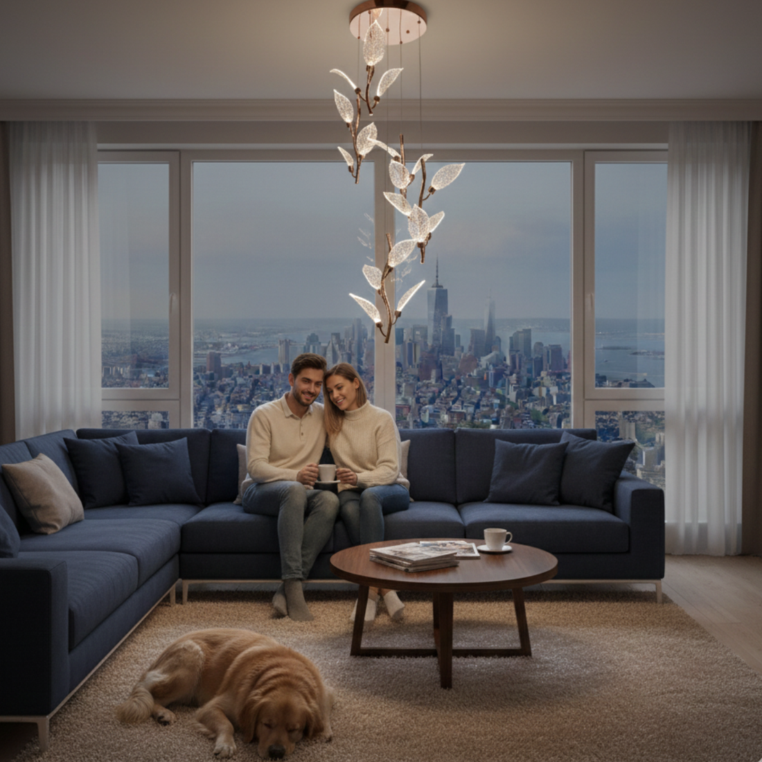 Acrylic & Iron Decorative Piece with FR Gold Base