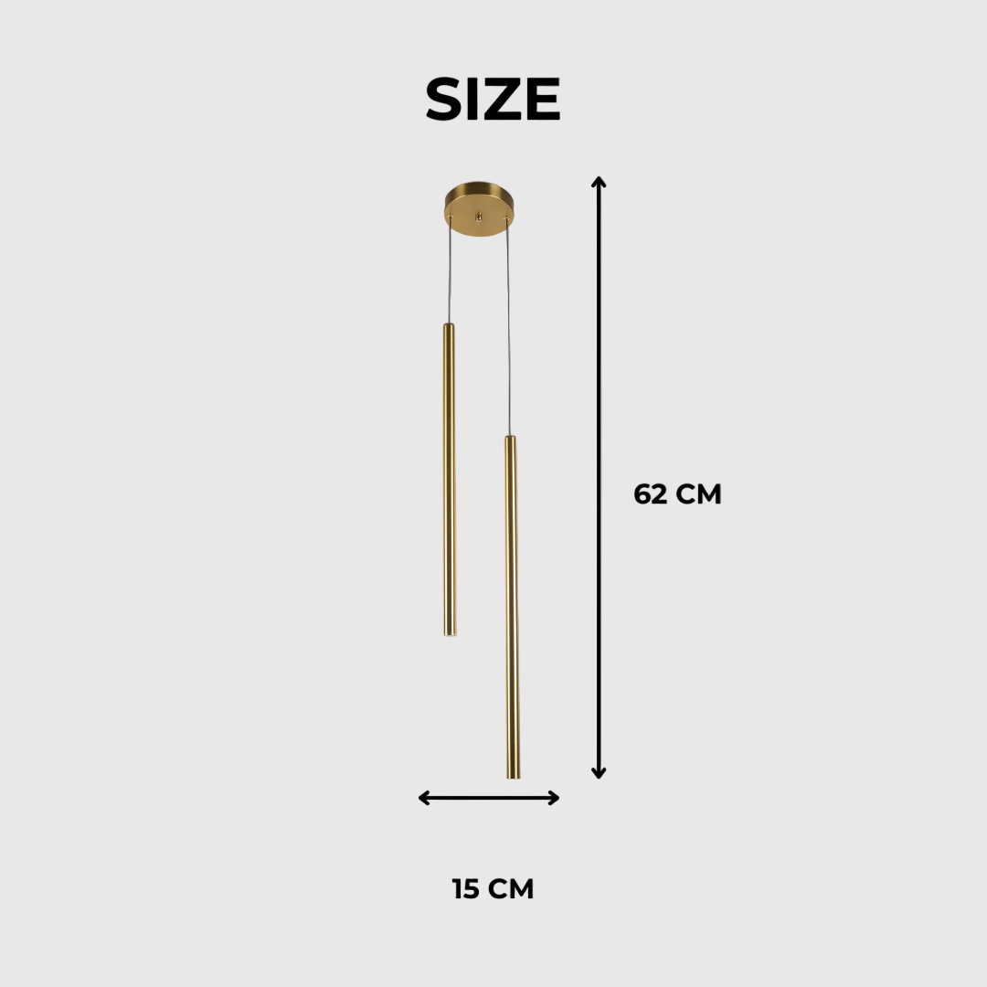 Fancy Double LED Pendant in Warm White