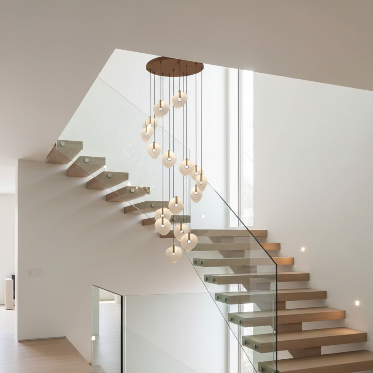 Aluminum, Acrylic & Iron Decorative Piece with Gold Base