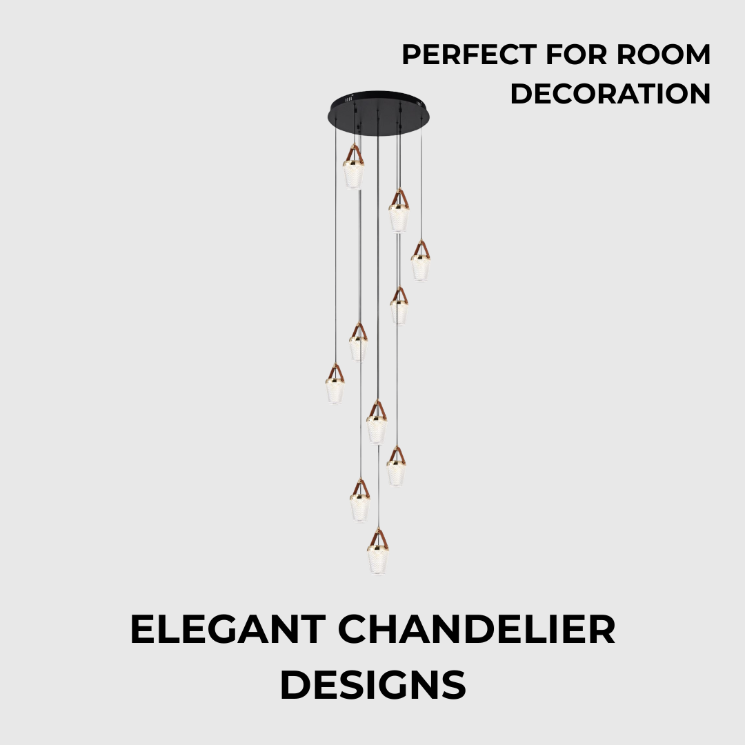 Adjustable 3-Color Modern LED Chandelier