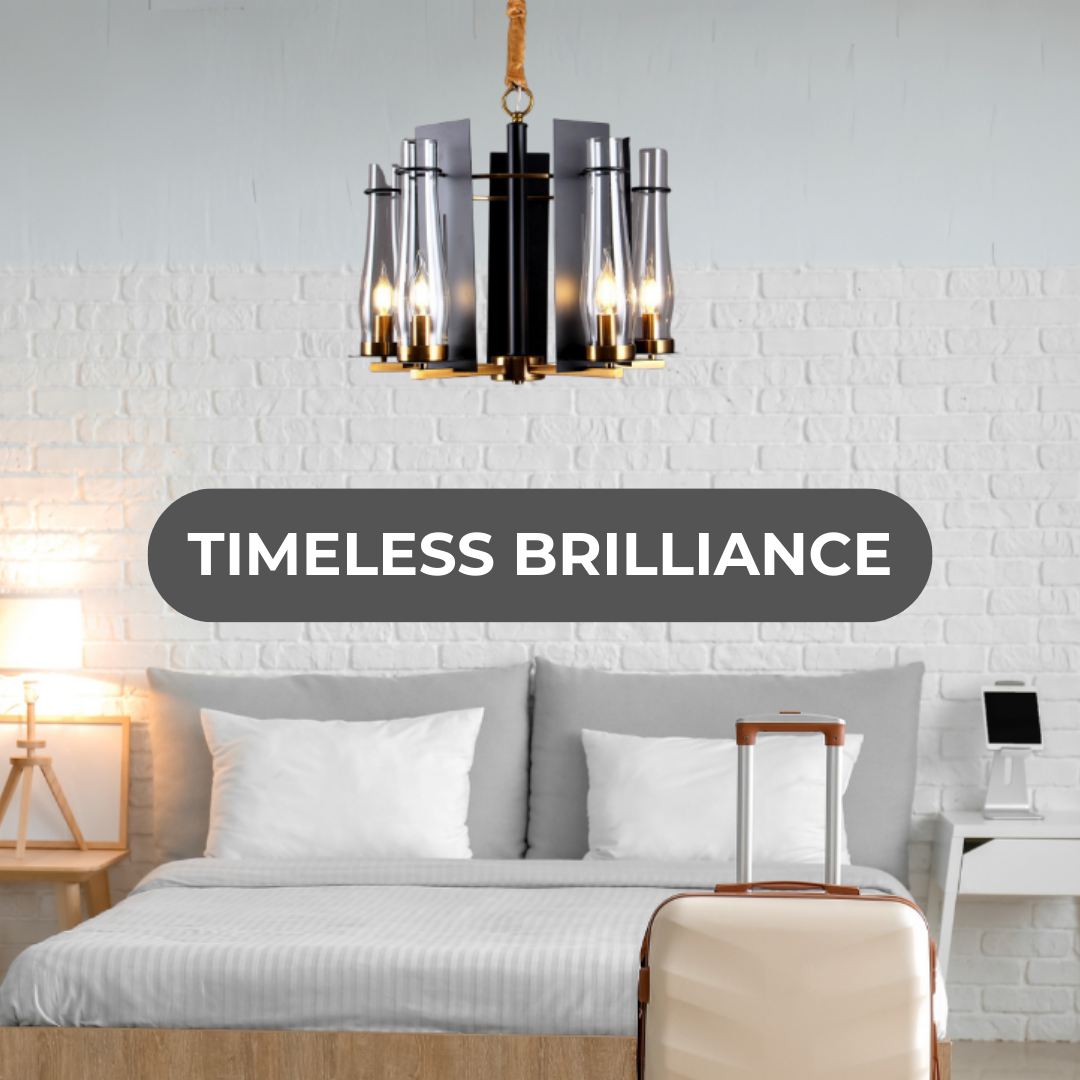 Luxury Candle Style Glass Chandelier