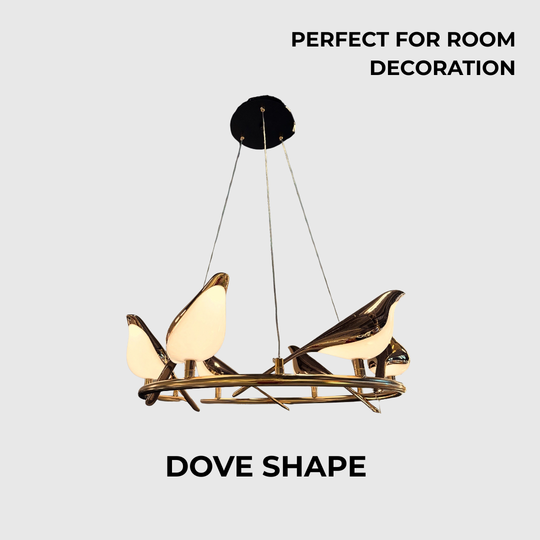 Adjustable Dove LED Ceiling Chandelier