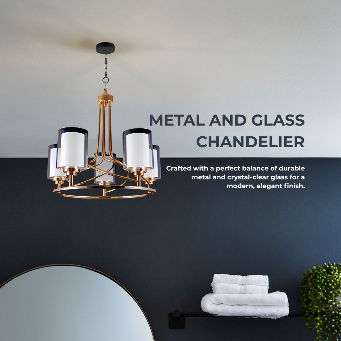 Minimalist 3-Light Chrome Cylinder Pendant Chandelier – Modern Ceiling Fixture