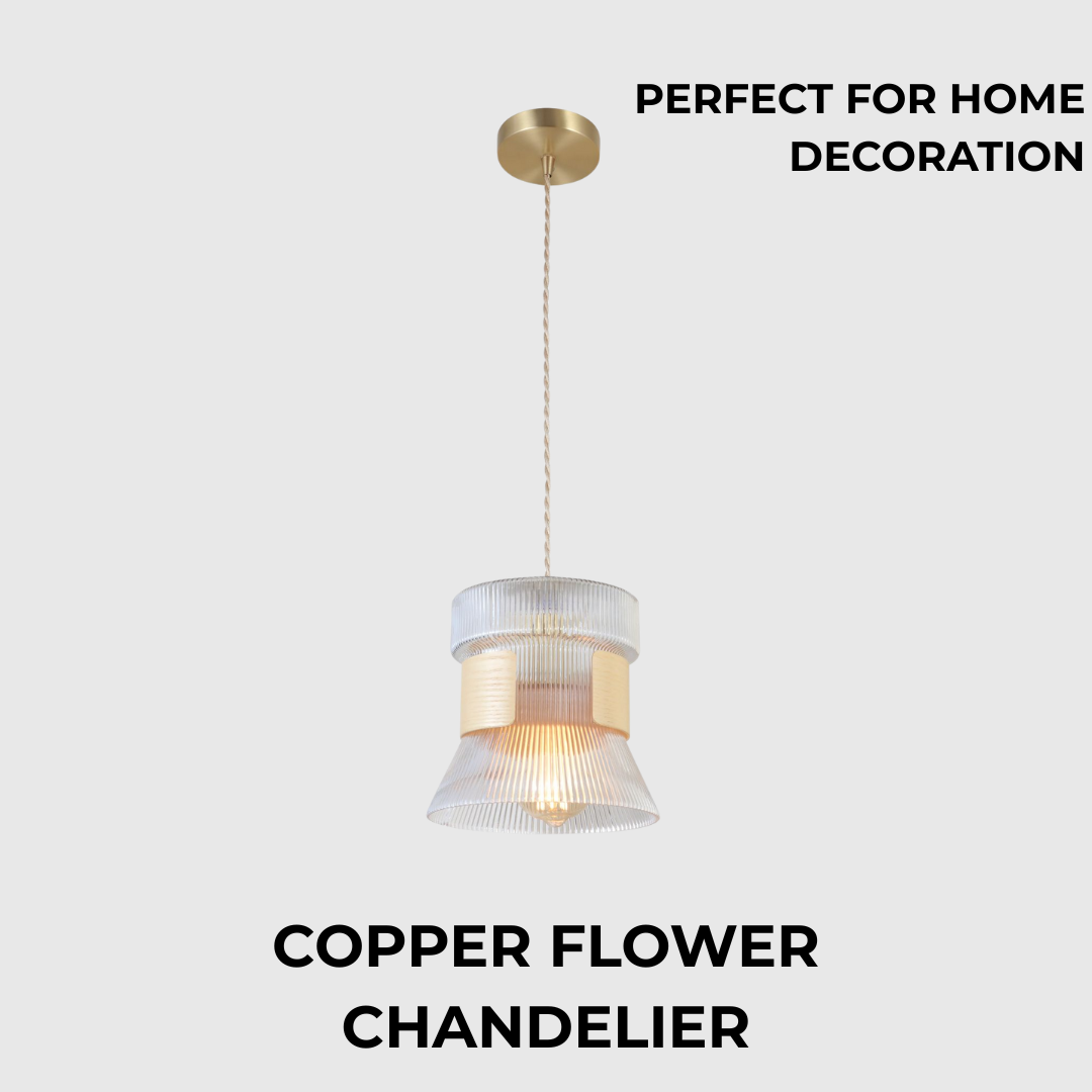 Adjustable Glass and Wood Pendant Light