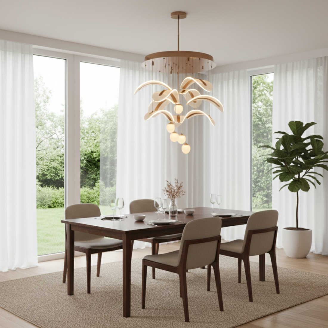 Stainless Steel & Acrylic Decorative Piece chandelier