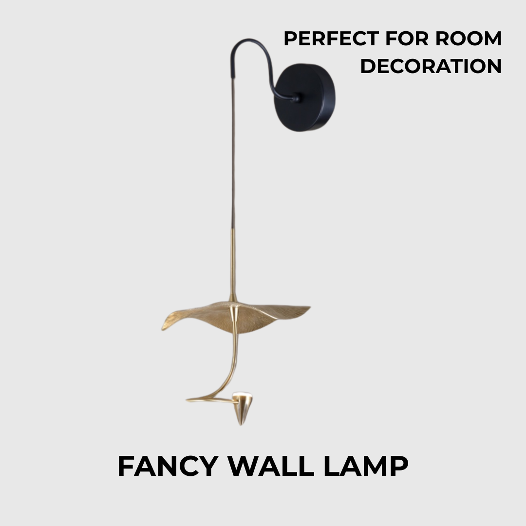 Adjustable Copper Flower LED Wall Light
