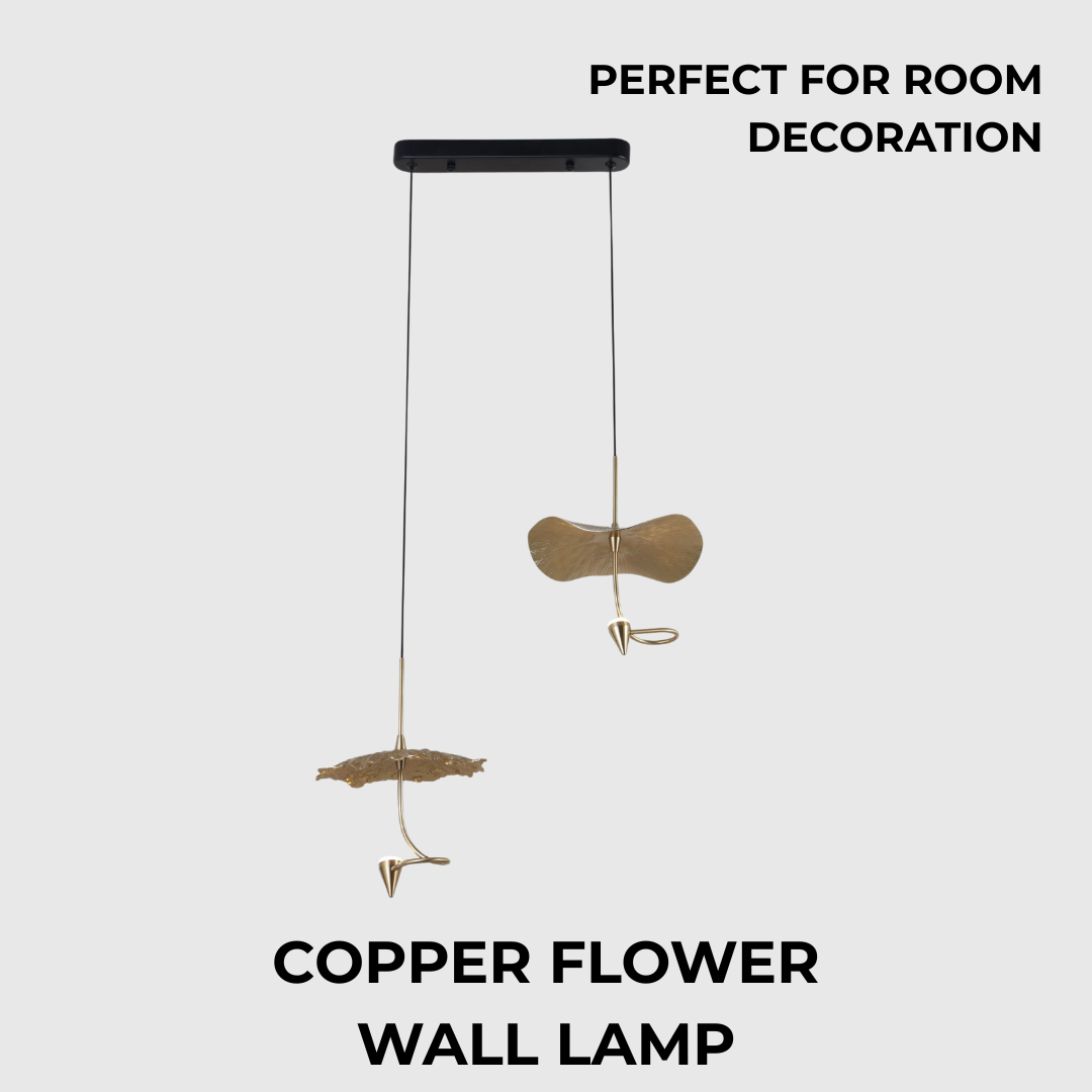 Copper Flower Double 4W LED Pendant