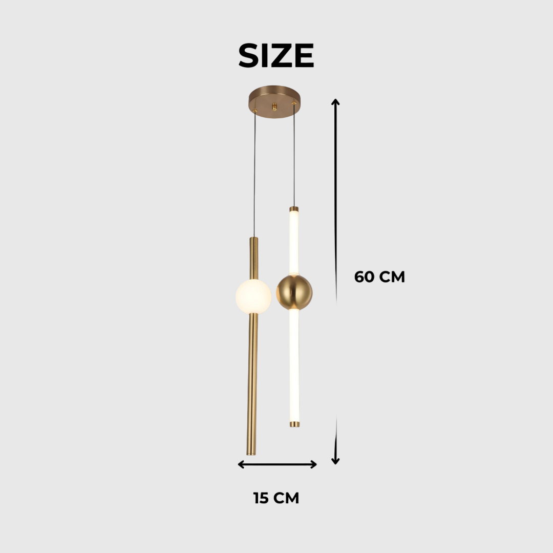 Fancy Double LED Pendant in Warm White