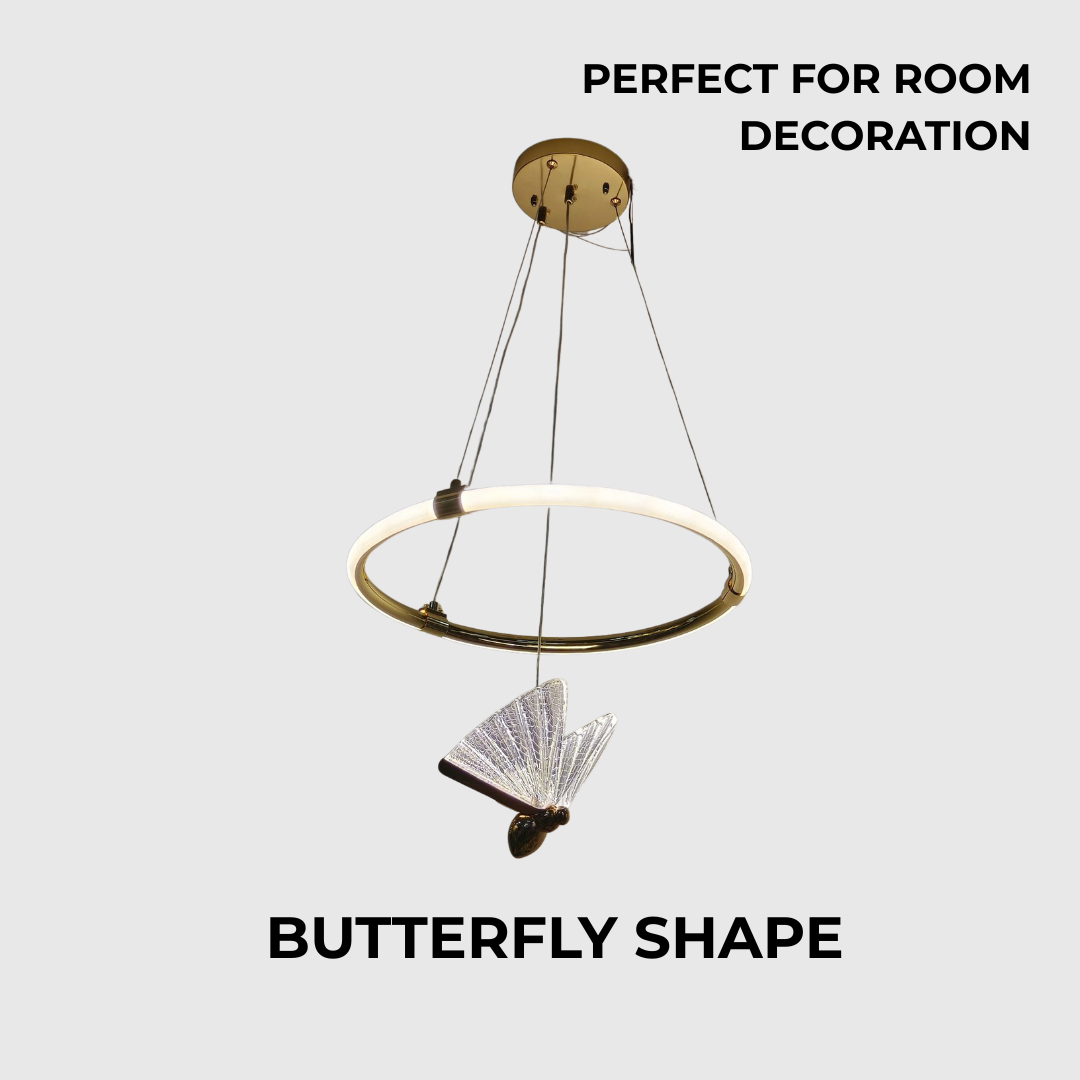 Elegant Ring Butterfly LED Ceiling Chandelier