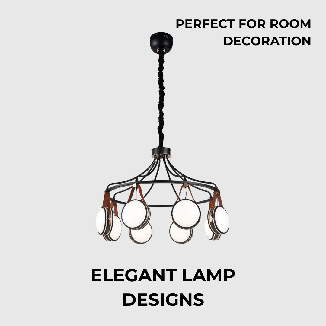 Modern Leather Style Adjustable LED Ceiling Light