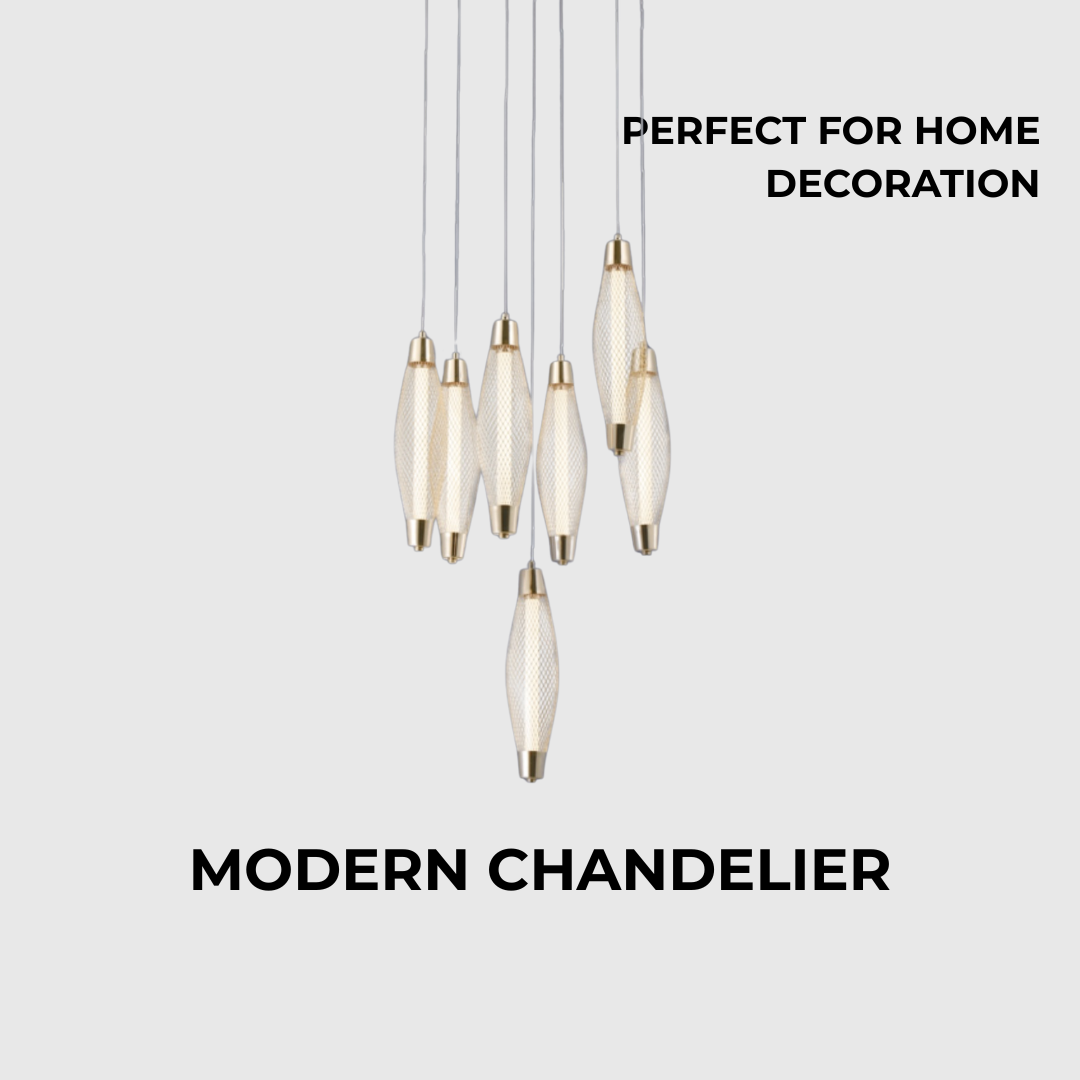 Elegant Gold LED Ceiling Light Fixture