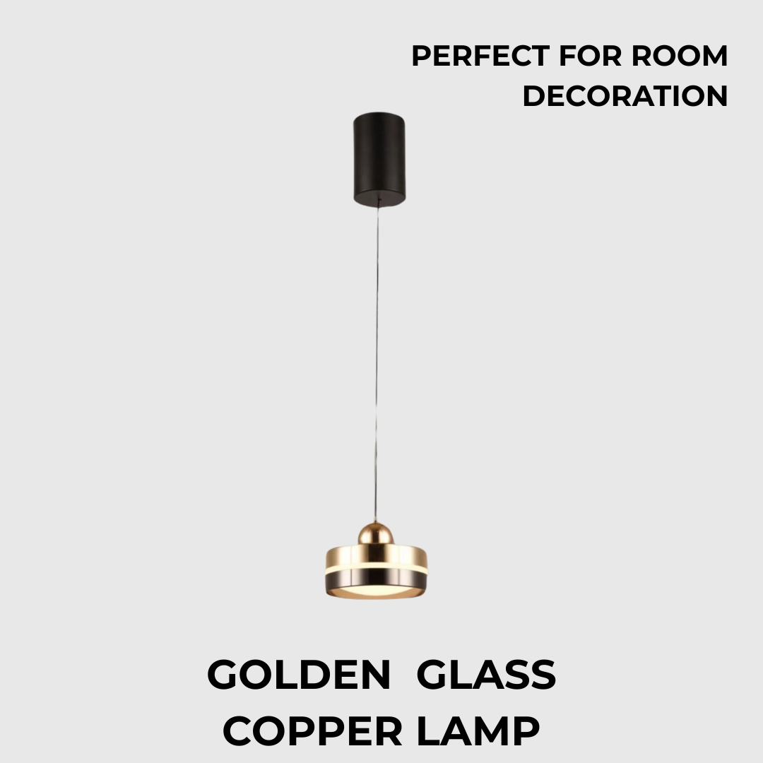 Modern Gold Black 24W LED Pendant