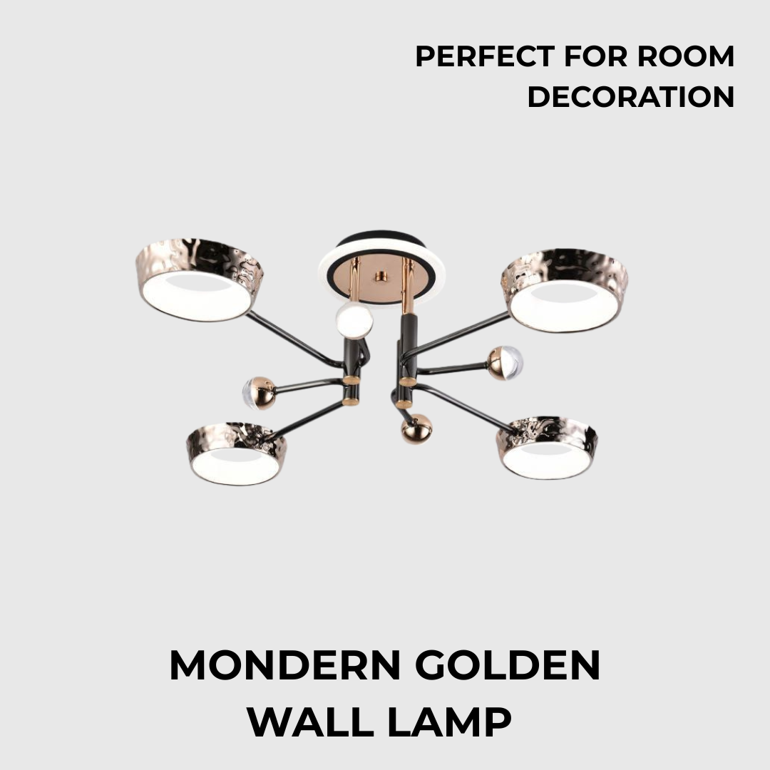 Modern Gold LED Chandelier Ceiling Light