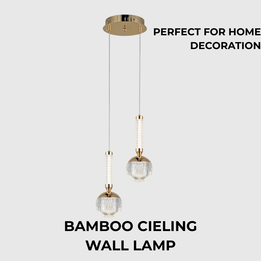 Double Acrylic Adjustable 3-Color LED Pendant