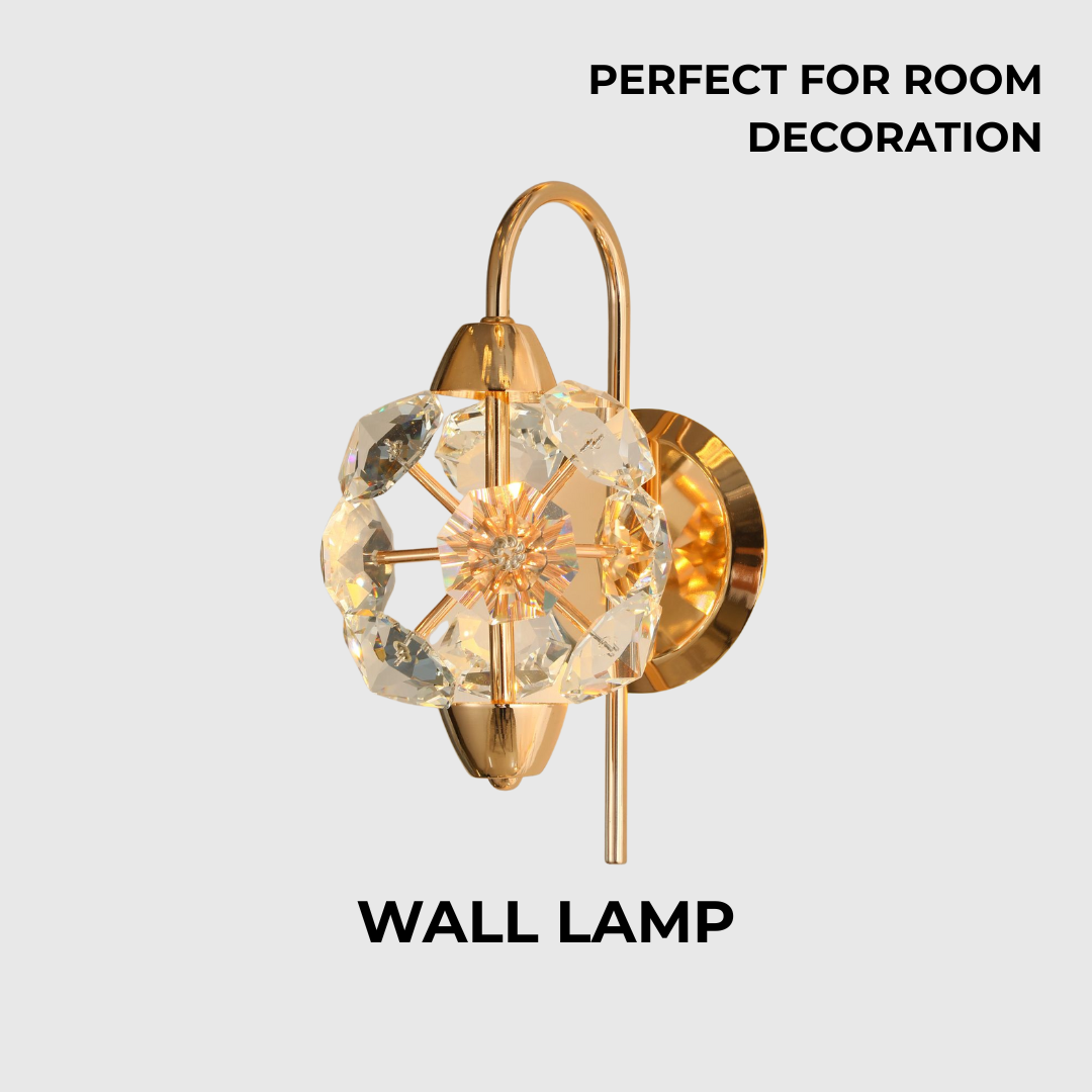 Luxury Diamond Crystal LED Wall Sconce