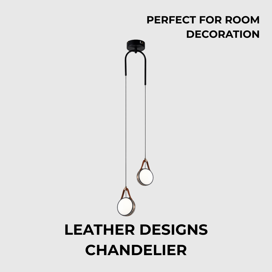 Luxury Leather Design LED Pendant Light
