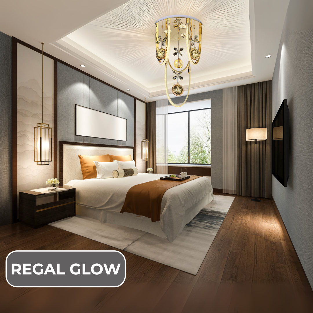 Luxury Gold Ceiling Crystal LED Chandelier