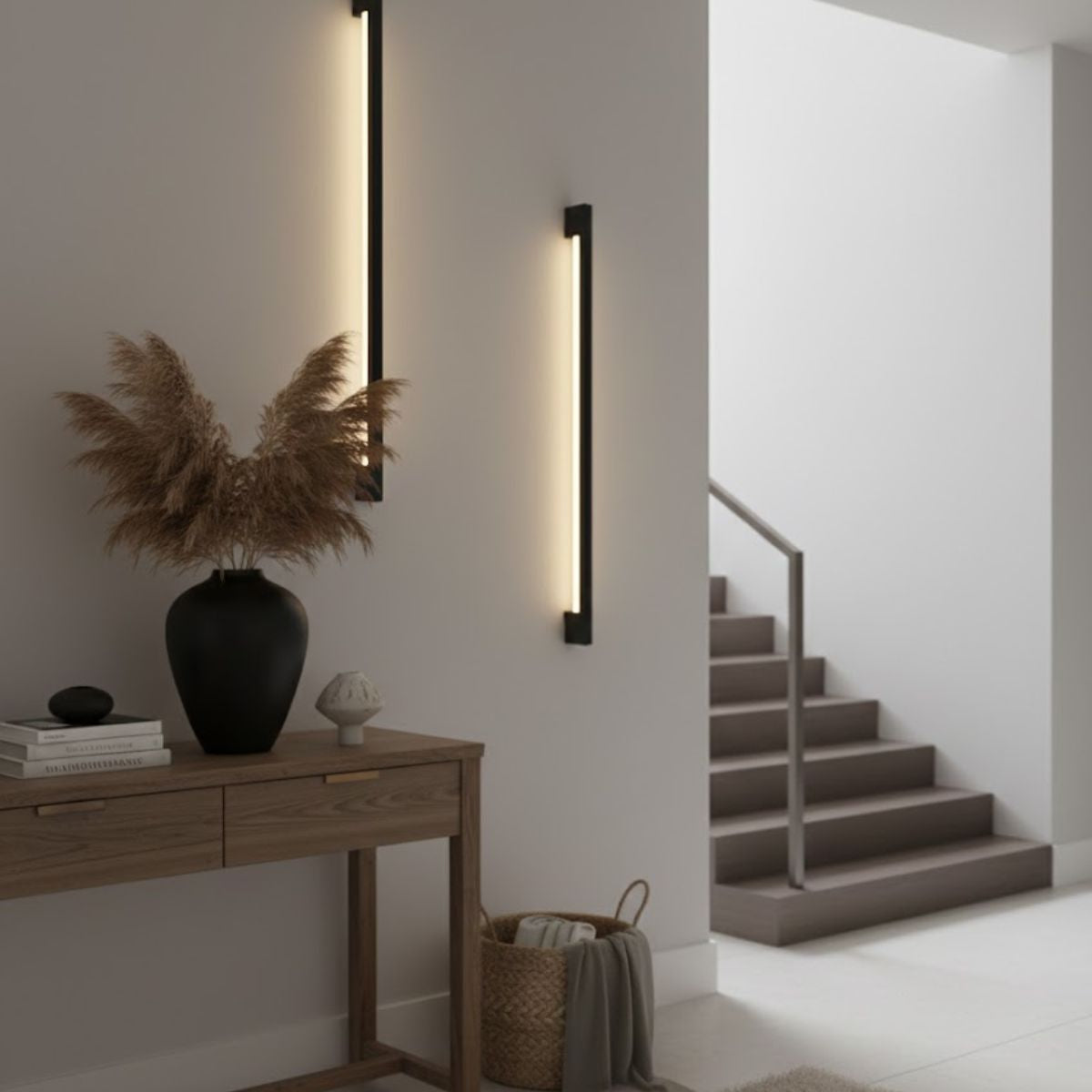 Arcchio Ivano Modern LED Wall Lamp – Black Aluminium Accent Light