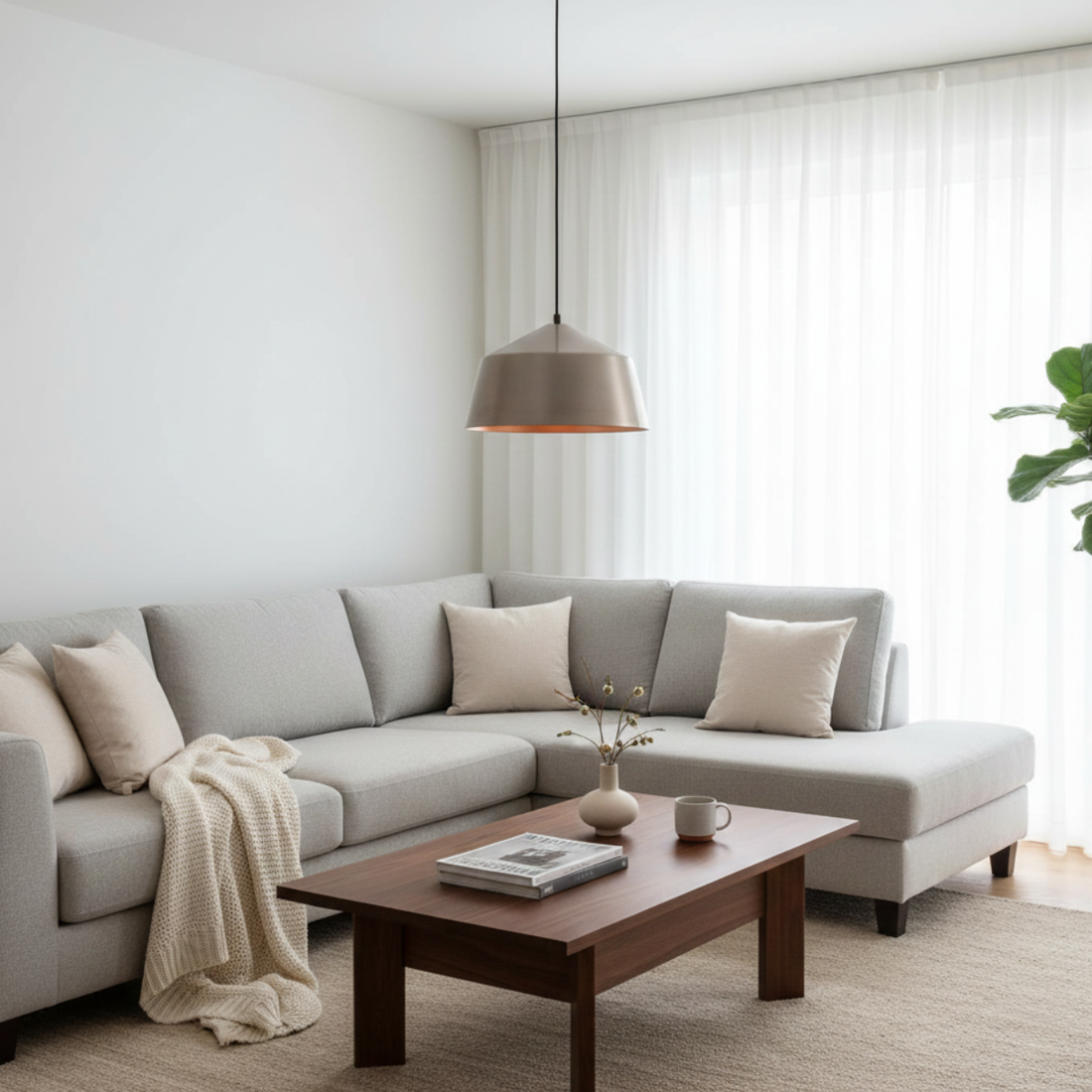 Modern Cone-Shaped Pendant Light