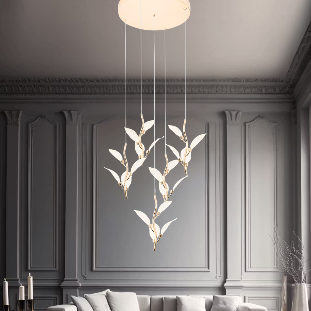 Luxury Leaf LED Ceiling Chandelier