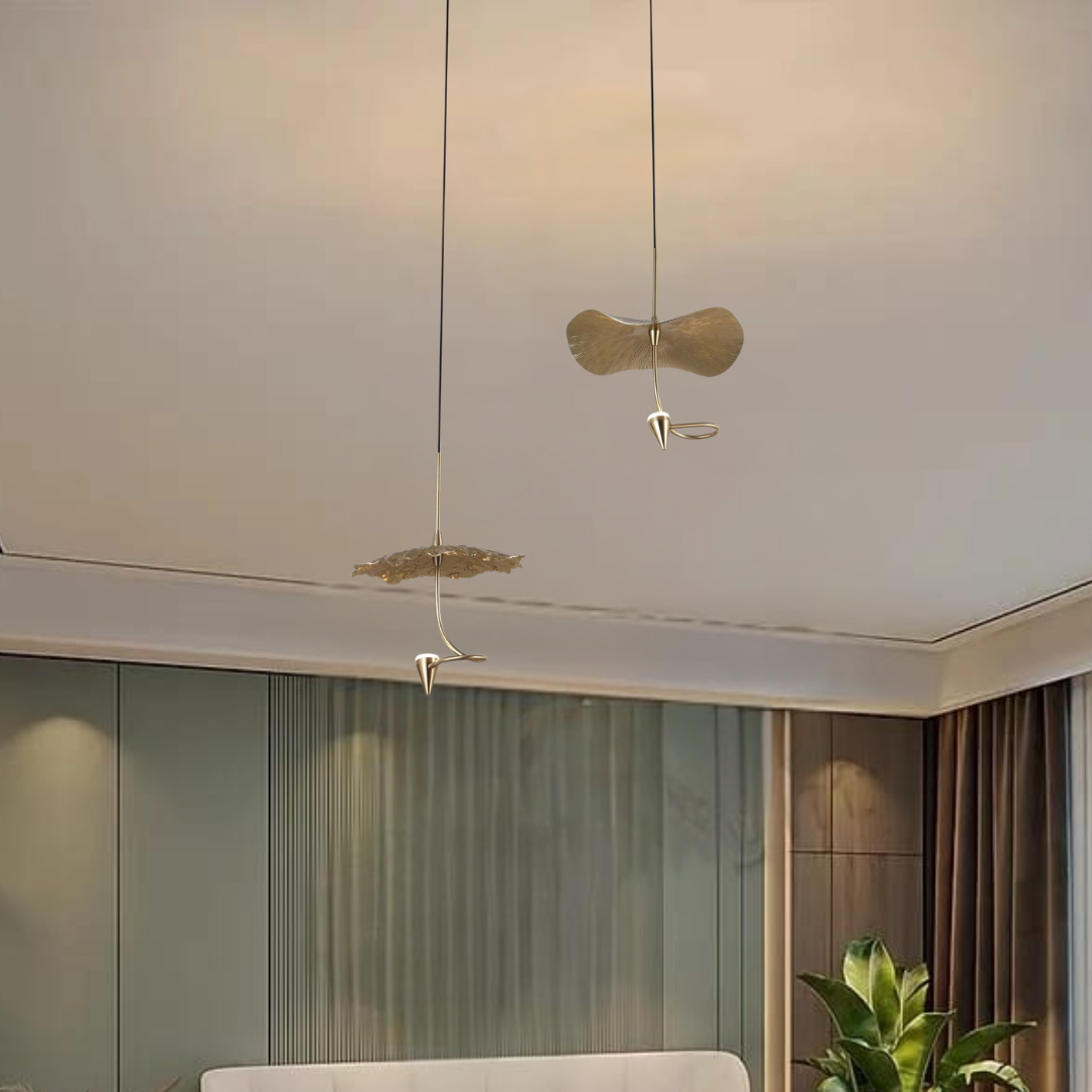 Copper Flower Double 4W LED Pendant