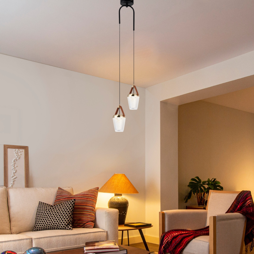 Elegant Modern LED Double Pendant Light