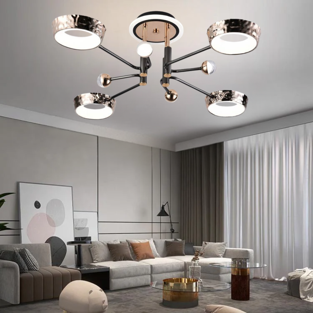 Modern Gold LED Chandelier Ceiling Light