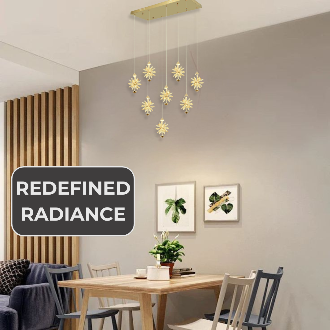 Modern Linear Crystal LED Ceiling Chandelier