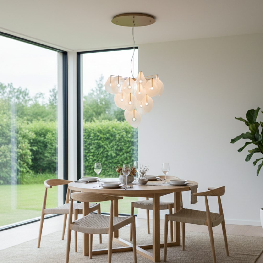 Aluminum, Acrylic & Iron Decorative Piece with Gold Base